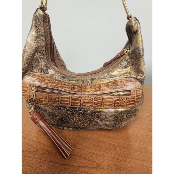 Debbie Brooks, as seen in Shark Tank, brown and gold Shimmer floral design with - Picture 5 of 12